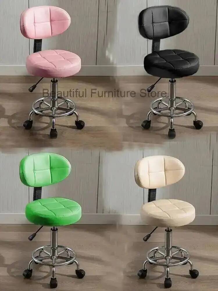 Leatherwork Tattoo - Salonkruk Kappersstoel Scandinavisch meubilair Rugleuning Kappersstoelen