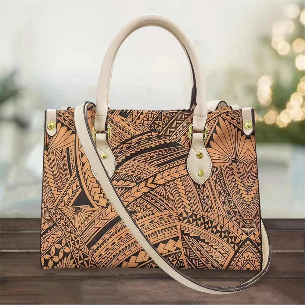 Leatherwork Tattoo - Polynesische Samoa Tattoos Printing Tote Bag