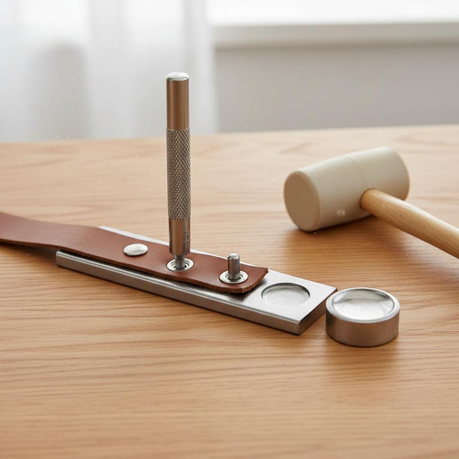 Leatherwork Rivet Setter - 11-delige set met drukknopen, diverse maten,