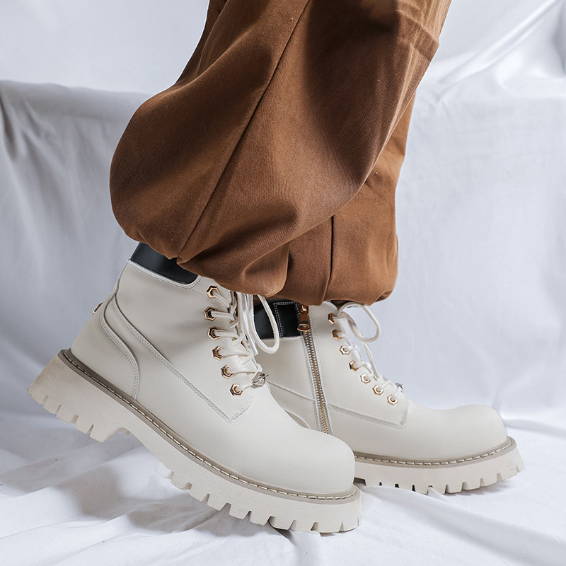 Leatherwork Boots - plus size herenmode feest banketjurk platformlaarzen