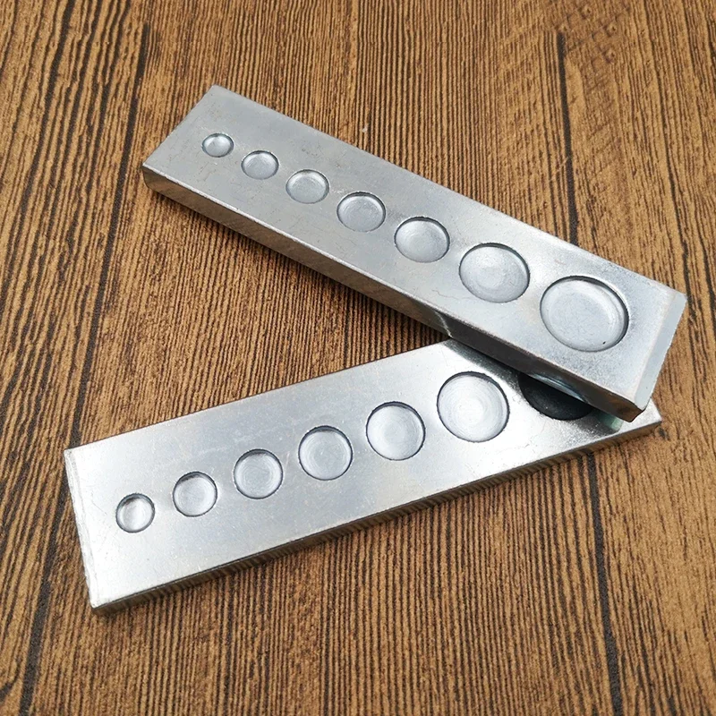 Leatherwork Rivet Setter - 7-in-1 bodemplaat klinknagel knop setter sterven