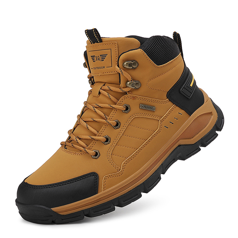Leatherwork Boots - Nieuwe herfst herenlaarzen Mode outdoor wandelschoenen