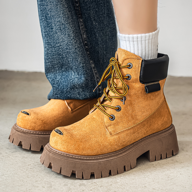 Leatherwork Boots - Klassieke hoge laarzen Outdoor lederen casual