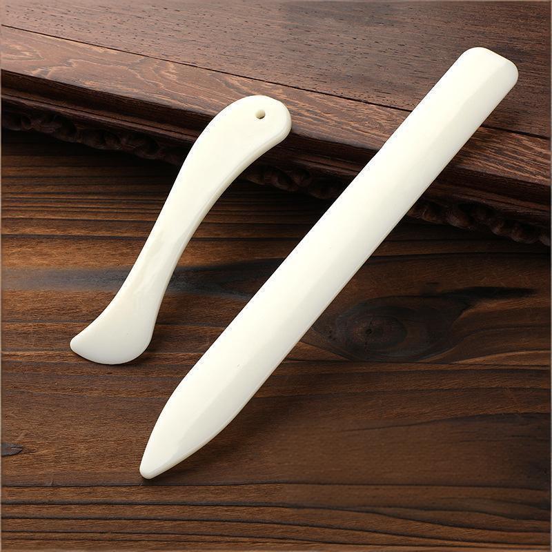 Leatherwork Tools - 2 stuks slijtvaste lederbewerking botvormige vouwmap