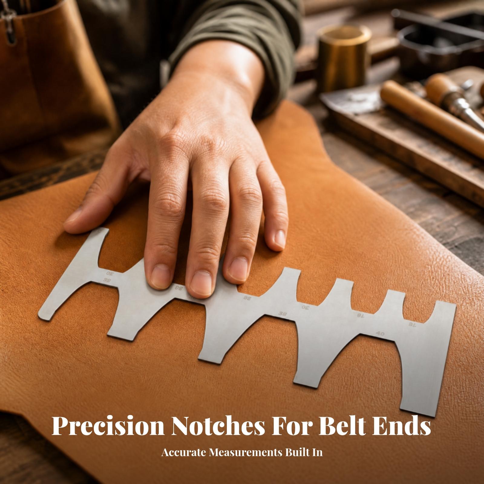 Leatherwork Patterns Free - Sjabloon voor het afwerken van riemuiteinden,