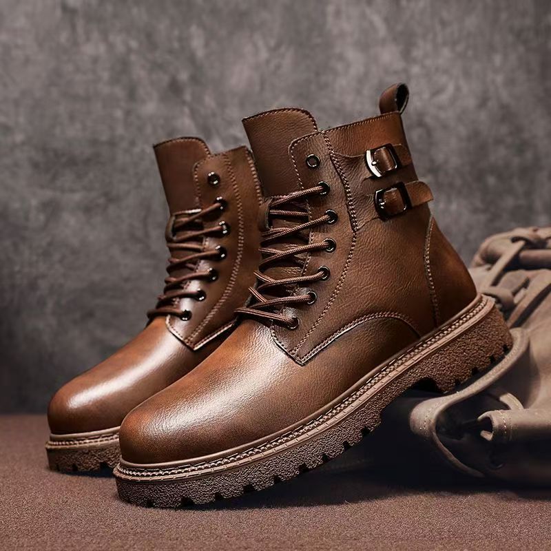 Leatherwork Boots - Mannen Herfst Winter Big Size Lederen