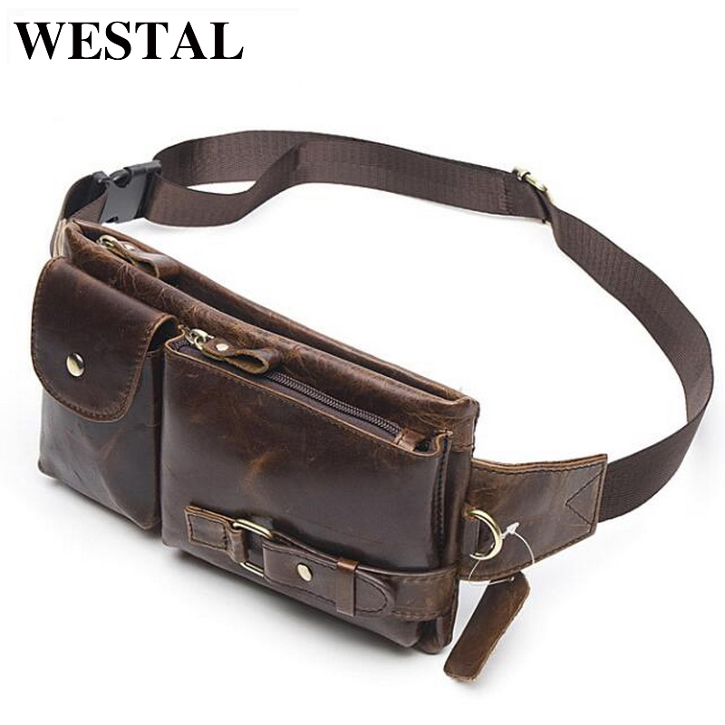 Leatherwork Fasteners - WESTAL Echt lederen heuptassen Heren heuptassen
