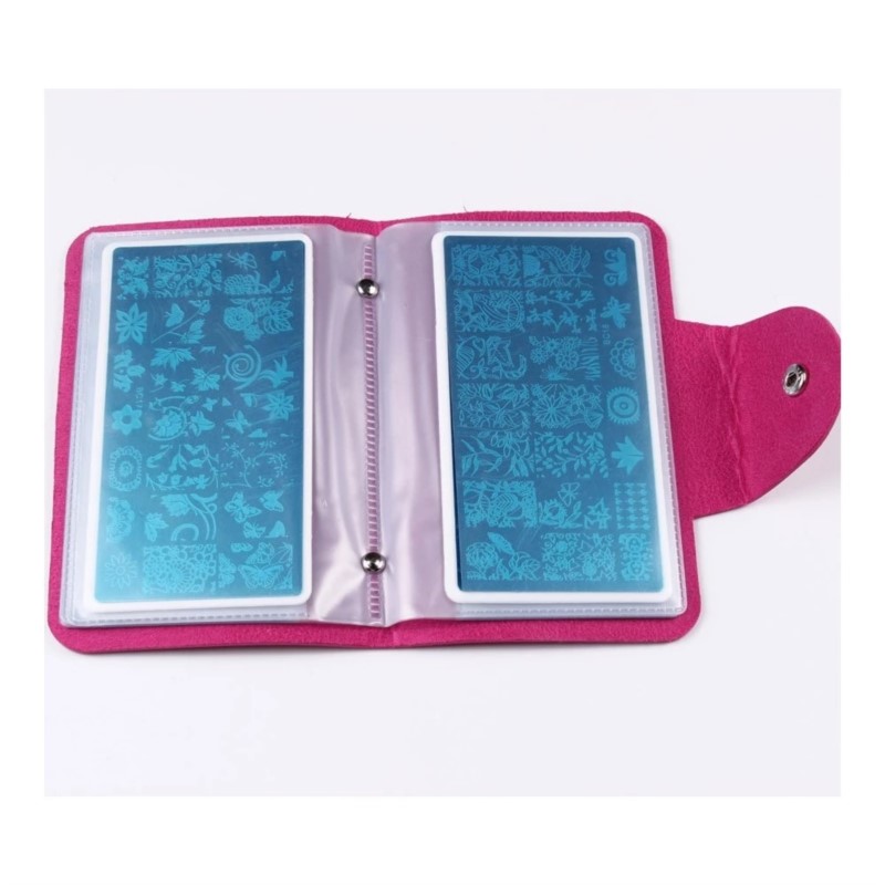 Leatherwork Embossing - 1 Stuks Grote Rechthoekige Nail Art
