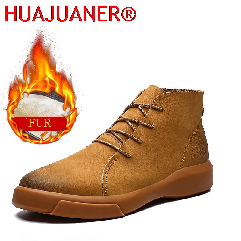 Leatherwork Boots - Luxe merk winter bont warme Chelsea