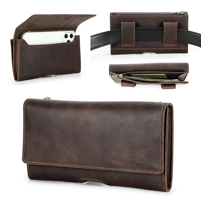 Koeienhuid Lederen Heuptas Tel - Leatherwork Fasteners recensie en prijs
