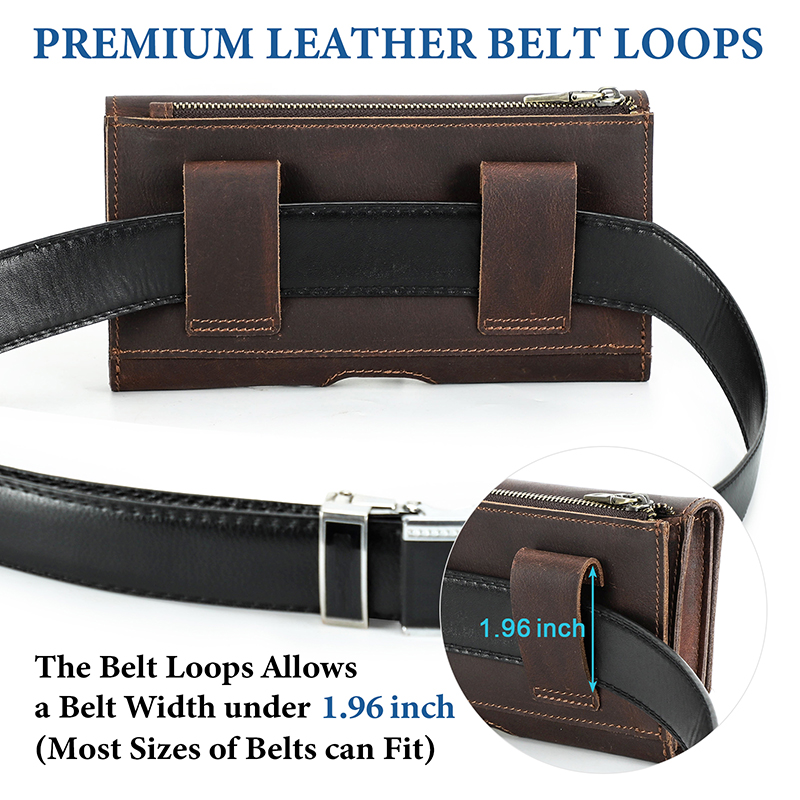 Koeienhuid Lederen Heuptas Tel - Leatherwork Fasteners recensie en prijs