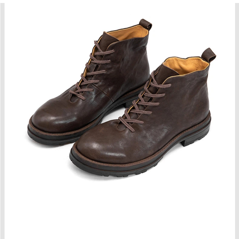 YETTIES Heren Combat Enkellaar - Leatherwork Boots recensie en prijs