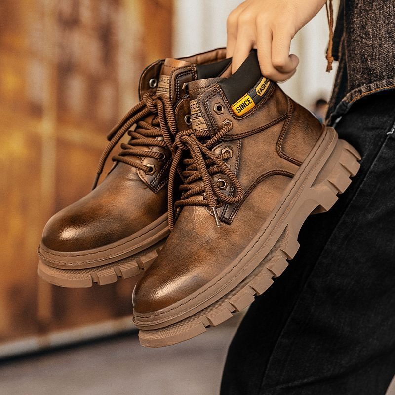 Vintage Heren Platform Enkella - Leatherwork Boots recensie en prijs