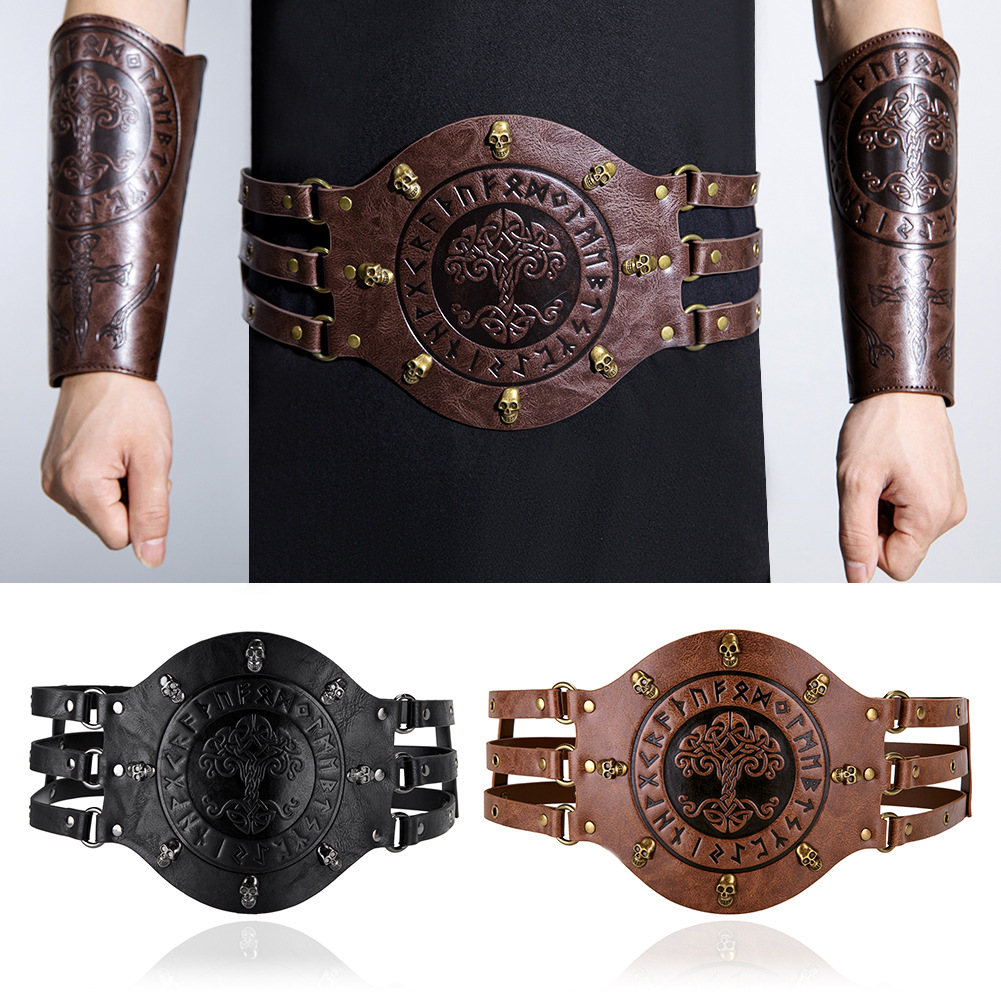 Middeleeuwse brede korsetriem, - Leatherwork Fasteners recensie en prijs