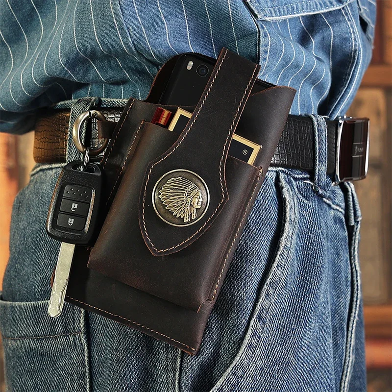 Heren lederen heuptas Mobiele  - Leatherwork Fasteners recensie en prijs