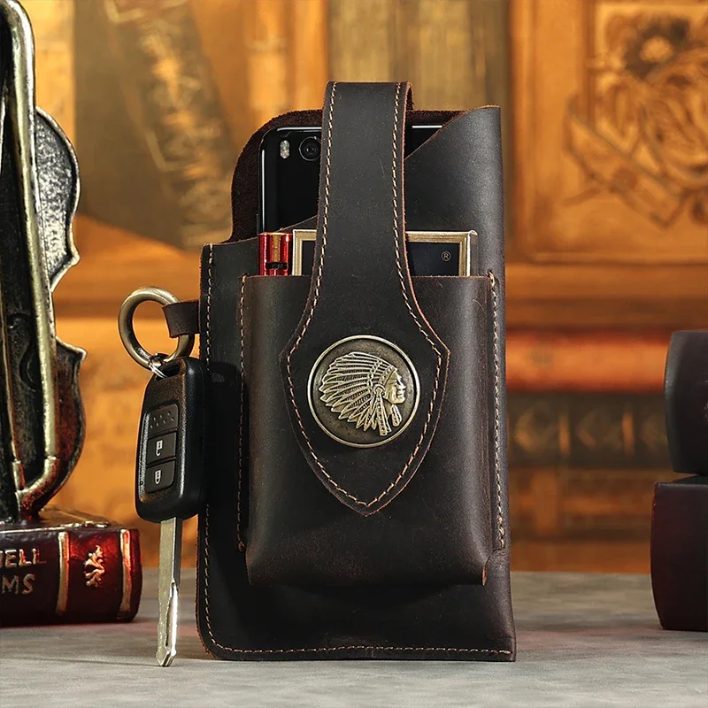 Heren lederen heuptas Mobiele  - Leatherwork Fasteners recensie en prijs