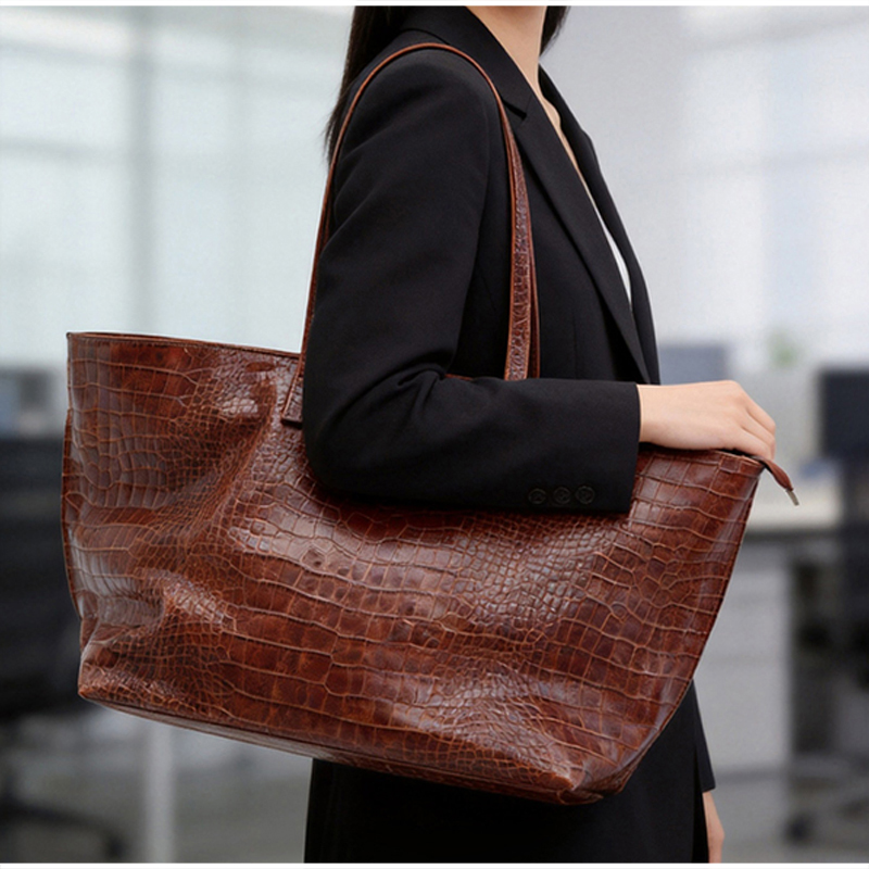 Vintage handtas met krokodille - Leatherwork Patterns Free recensie en prijs