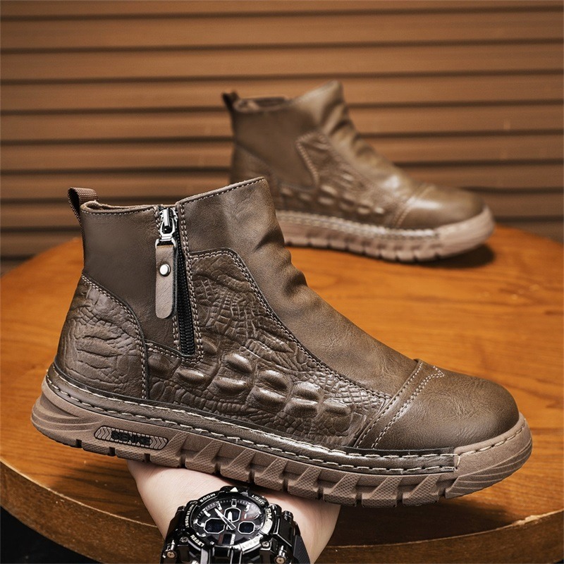 Heren hoge laarzen, modieus kr - Leatherwork Patterns Free recensie en prijs