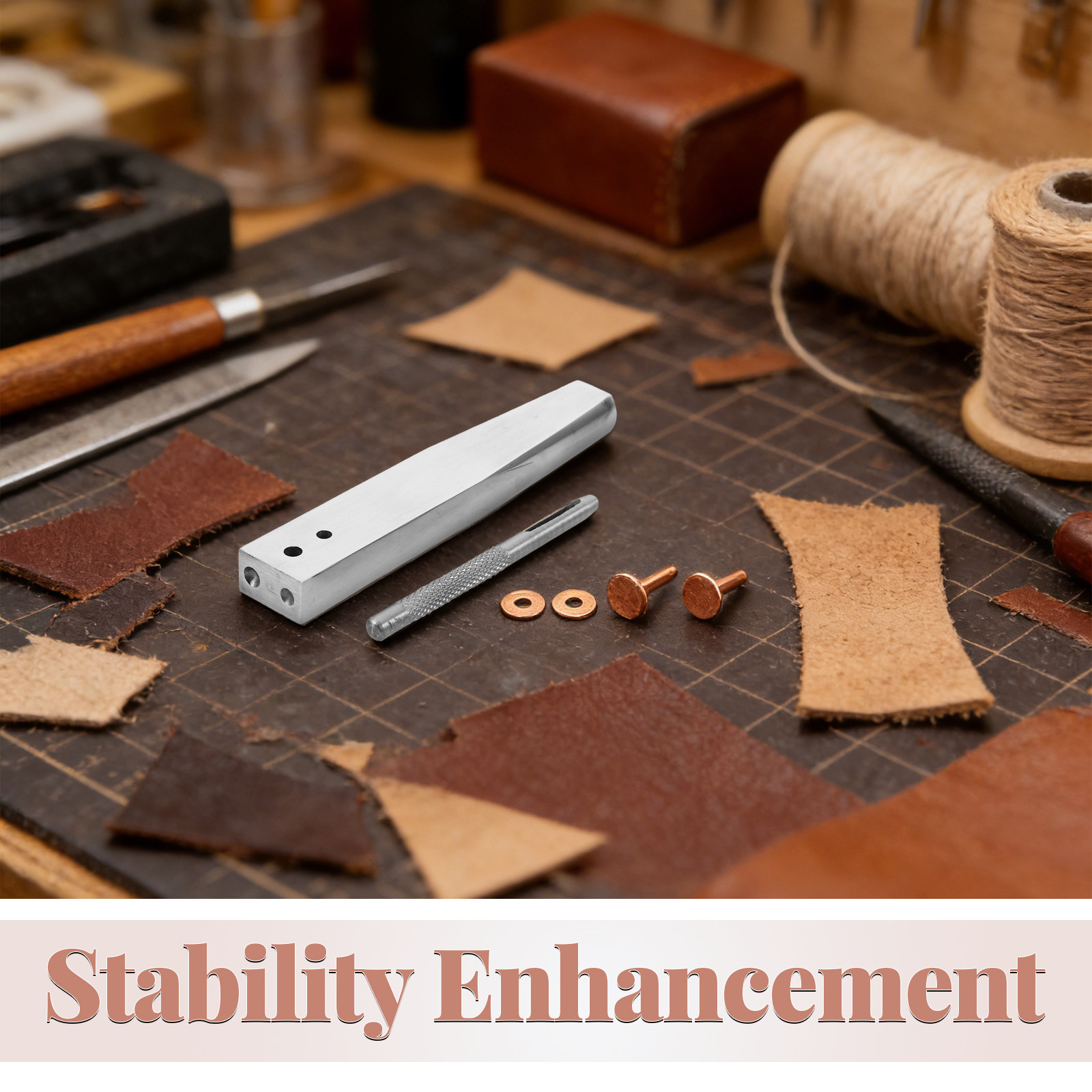 1Set Koperen Klinknagel Gereed - Leatherwork Rivet Setter recensie en prijs